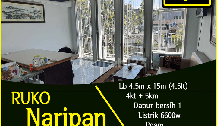 Ruko di Naripan, Bandung, Cocok Untuk Usaha