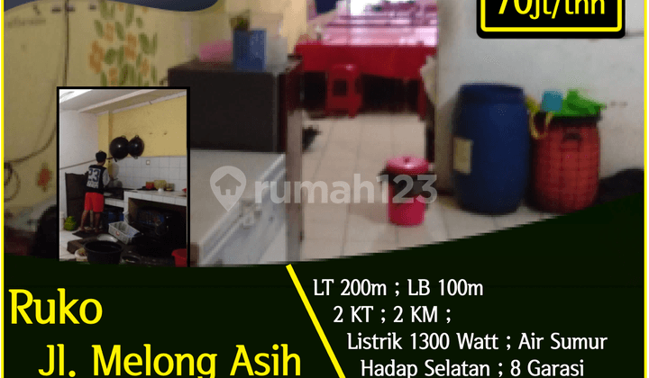 Ruko Melong Asih, Cocok untuk Usaha !!