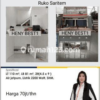 Ruko Saritem Lb 81, cocok untuk kantor !!!