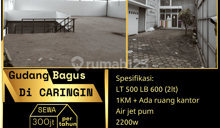 Gudang Bagus Caringin, Siap Pakai !!