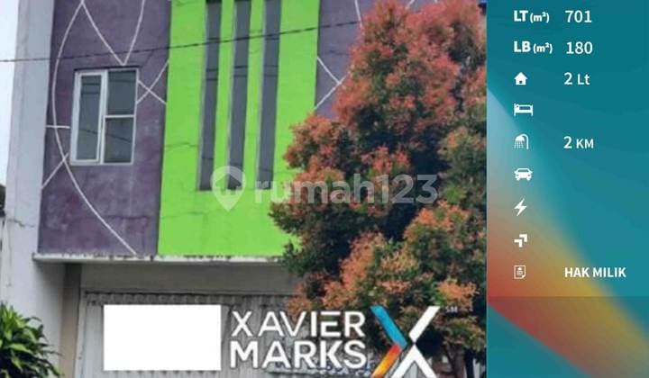 1 Unit Ruko Luas 700m Jl. Kalimantan Kota Blitar Cocok Untuk Usaha, Gudang, Showroom