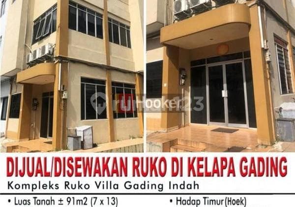RUKO DI VILLA GADING INDAH AREA KELAPA GADING