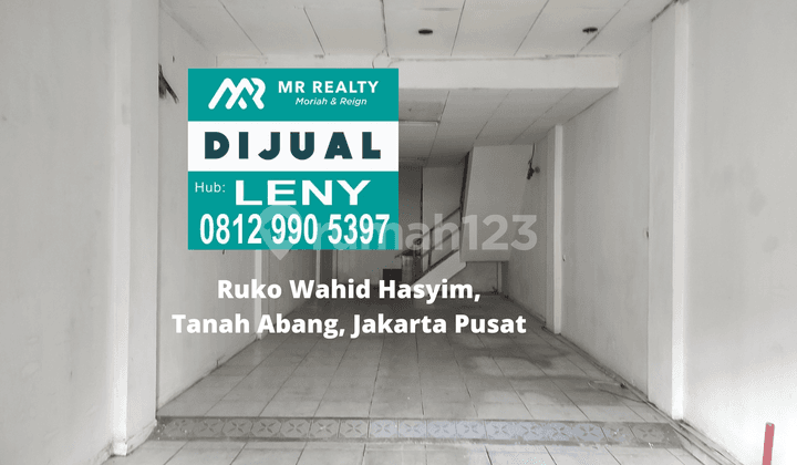 RUKO SIAP PAKAI 3 LANTAI DI TANAH ABANG, JAKARTA PUSAT