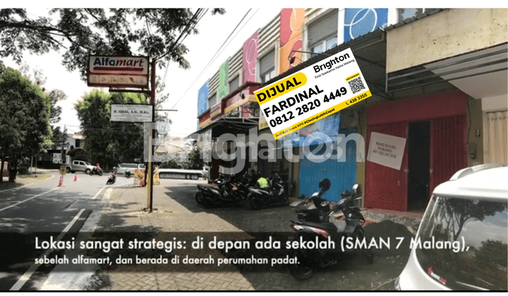 RUKO STRATEGIS 2 LANTAI DI JALAN CENGGER AYAM, TULUSREJO, LOWOKWARU, KOTA MALANG