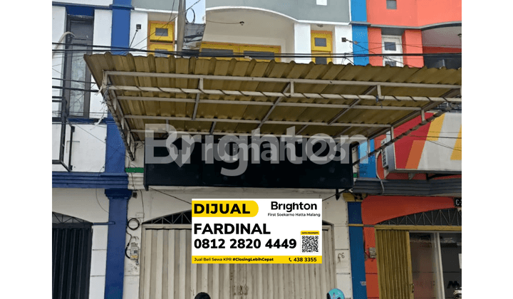 2-STORY SHOPHOUSE IN SUKARNO HATTA INDAH SHOPHOUSE COMPLEX, MOJOLANGU, LOWOKWARU, MALANG CITY