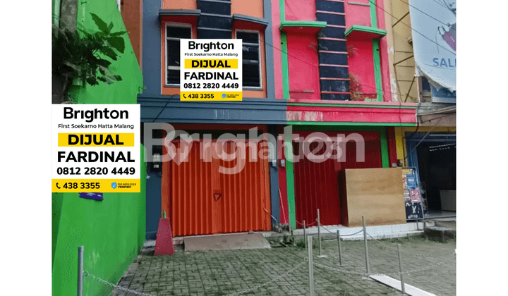 3-STORY SHOPHOUSE ON PUNCAK BOROBUDUR STREET, BOROBUDUR CENTRE POINT SHOPHOUSE, MOJOLANGU, LOWOKWARU DISTRICT, MALANG CITY
