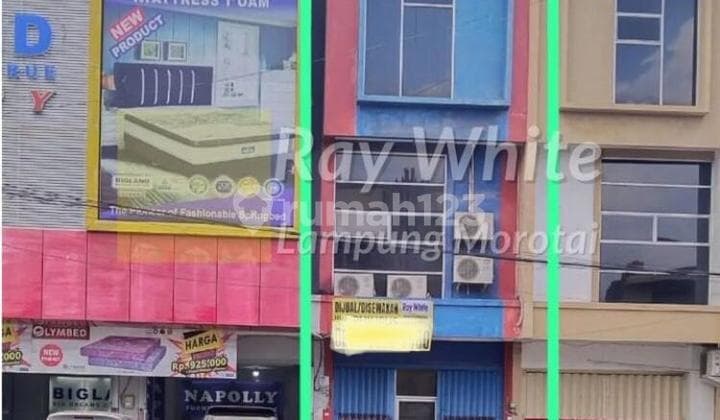 Ruko 3 lantai dijalan Gajah Mada Bandarlampung