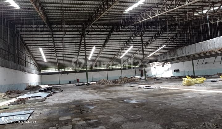 Gudang ex pabrik. Di dekat kawasan modern cikande. Bebas banjir
