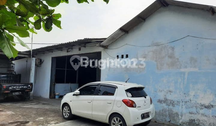 Gudang Amat Sangat Murah Hitung Tanah Saja di Pinggir Jalan Raya Cibinong