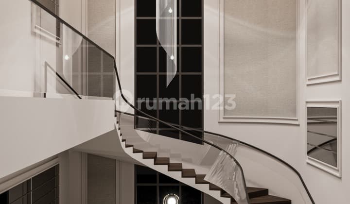 Rumah Design Modern Tropical and American Classic House di Setiabudi Regency Bandung