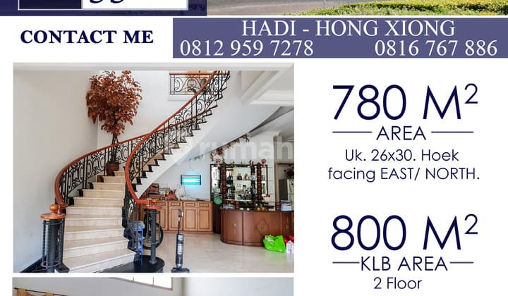 FOR SALE Villa House in Gading Indah-Kelapa Gading. 15 minutes to MKG.