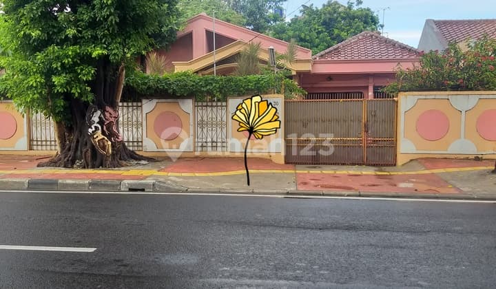 Rumah di perumahan tanah mas pulomas lokasi dataran tinggi pinggir jalan utama cocok buat salon cafe kantor rumah asri