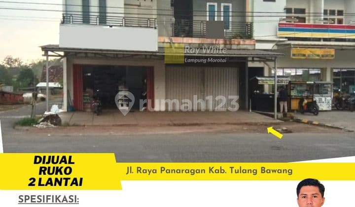 Ruko 2 Lantai di Jalan Raya Panaragan Tulang Bawang