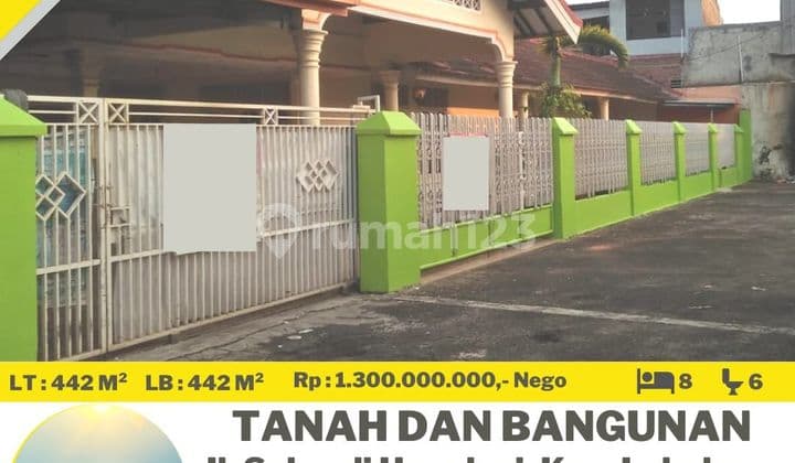 Land Area 442m2 Full Building on Jalan Sukardi Hamdani, Labuhan Ratu Kedaton