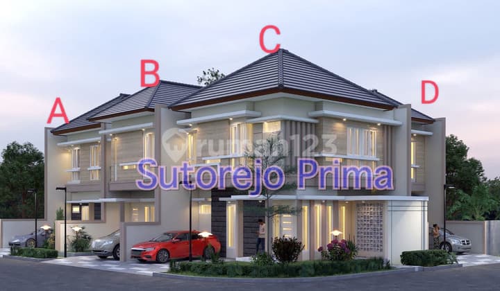 There are four types of units in the houses at Sutorejo Prima Selatan.