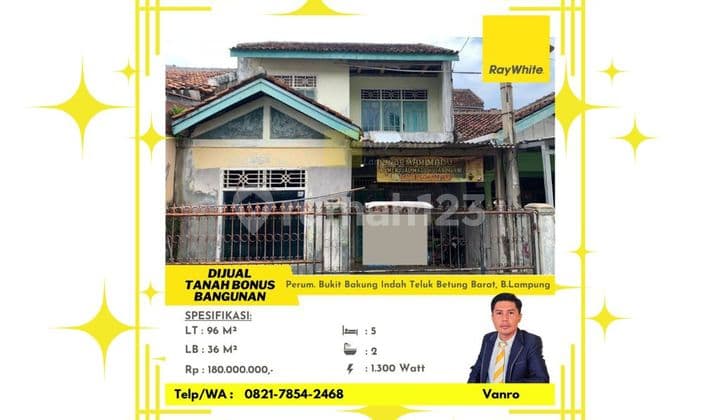 Rumah harga tanah saja di Teluk Betung Bandar Lampung