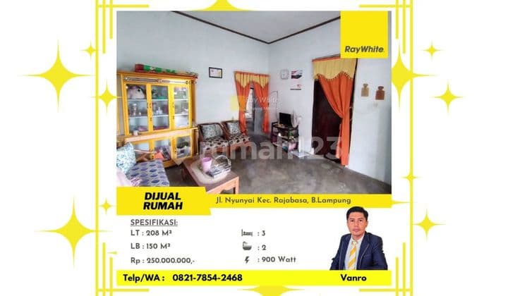 Rumah Murah Luas Tanah 208 di Rajabasa Bandar Lampung