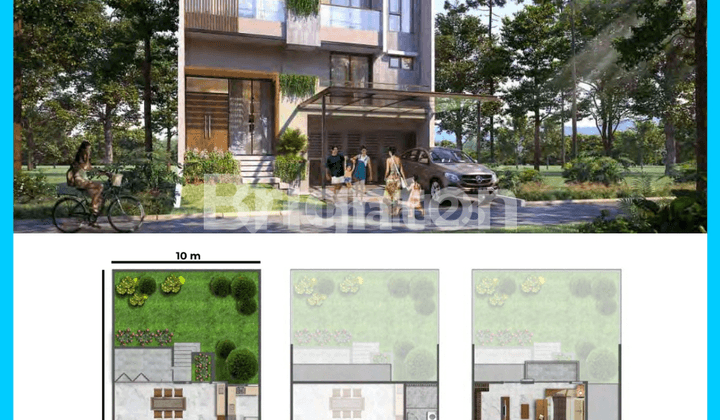 RUMAH PANTAI BUKIT VILLA PIK 2 TIPE KUTA 10 X 25 LB: 330 M2 LT: 250 M2