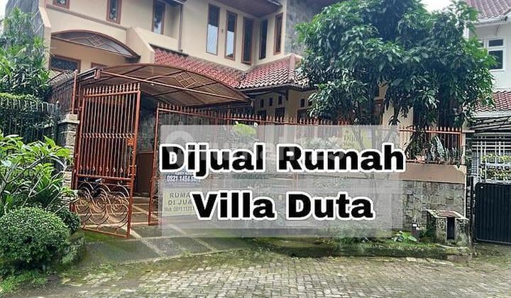 rumah di tengah kota di villa duta semi furnished