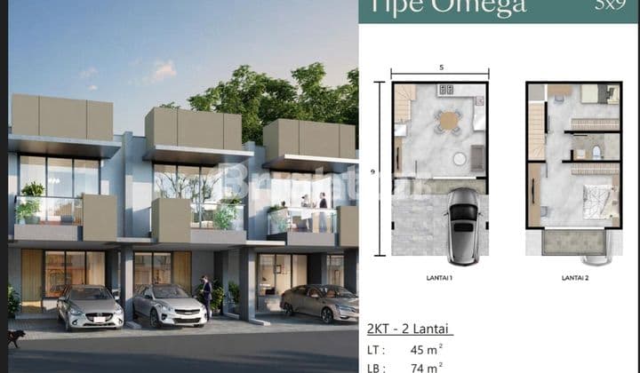 RUMAH PIK 2 CASA PASADENA 2 LANTAI CLUSTER MONTANA TYPE OMEGA