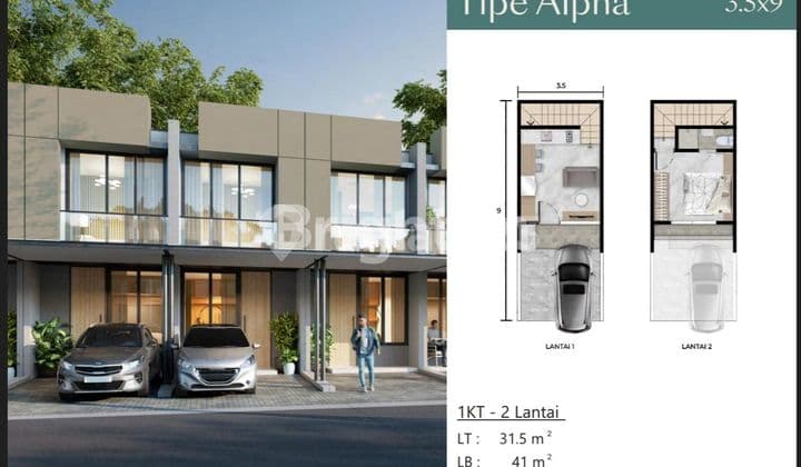 RUMAH PIK 2 CASA PASADENA 2 LANTAI CLUSTER MONTANA TYPE ALPHA