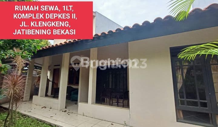Rumah 1lt,Komplek Depkes IIJl. KlengkengJatibening Bekasi