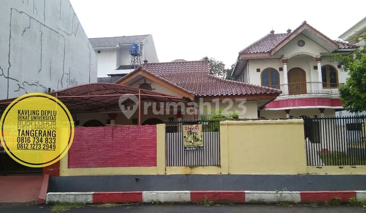 Termurah Rumah Kavling Deplu Kreo Dekat Universitas Budi Luhur Lt.625m2 Bawah Harga Pasar Tangerang