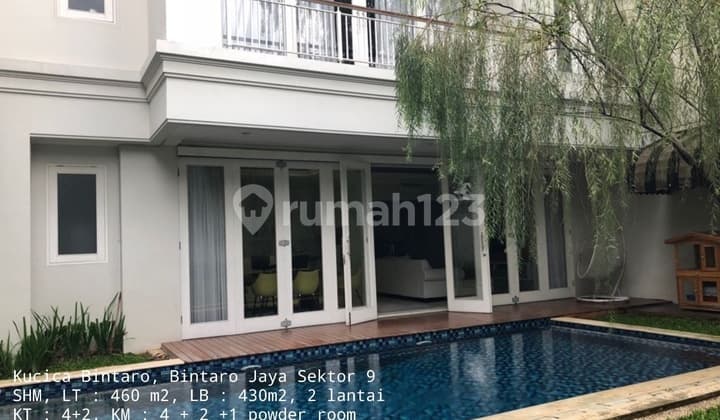 Rumah Mewah Halaman Luas Hijau Asri Kucica Bintaro Jaya Sektor 9