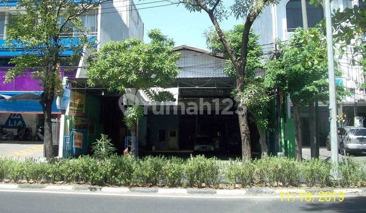 Rumah Usaha di Ngagel Jaya, Lokasi Strategis Ramai, Nol Jalan Raya, Parkir Luas, Siap Pakai (ex.Bengkel)