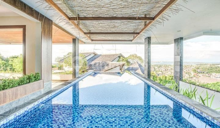 For Lease Luxury Modern Villa With Big Stunning Pool And Sea View 3 Floor In Goa Gong, Jimbaran