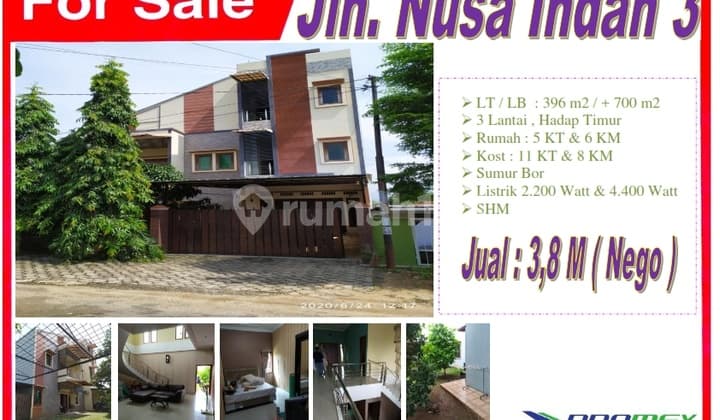 Rumah dan Kost - Kostan Jln. Nusa Indah 3 , Pahoman - Bandar Lampung