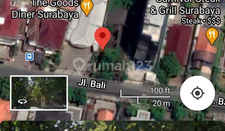 rumah komersial strategis jalan bali 21 deretan Restoran Carnivor dan good diner 50M nett