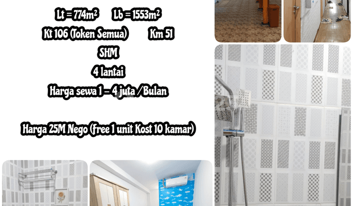 Kost²an Mewah dan Instagramable, Kostan aktif pasif income 80 - 100 juta per bulan Daerah Jakarta Pusat