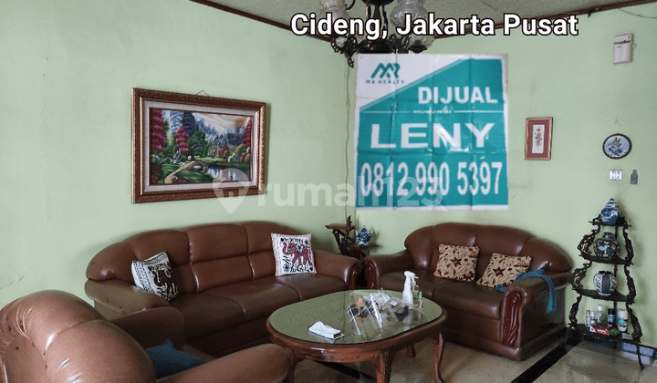RUMAH SIAP HUNI 176 m2 DI CIDENG, JAKARTA PUSAT, BEBAS BANJIR