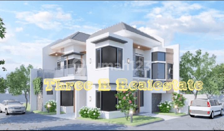 Rumah hunian mewah tingkat 2 lantai proses bangun di dekat Cengger Ayam