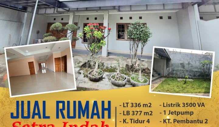 Turun Harga, Rumah Indah Di Setra Indah Lb 377