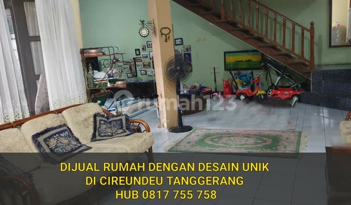 RUMAH DENGAN DESAIN UNIK DI CIREUNDEU TANGGERANG
