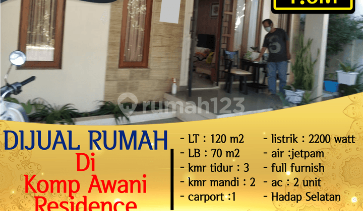 Rumah Huni di Komp. Awani Residence LB 70m2