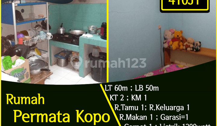 Rumah Komplek Permata Kopo Lb 50