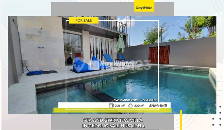 Sea and GWK View Villa In Gedong Sari Nusa Dua