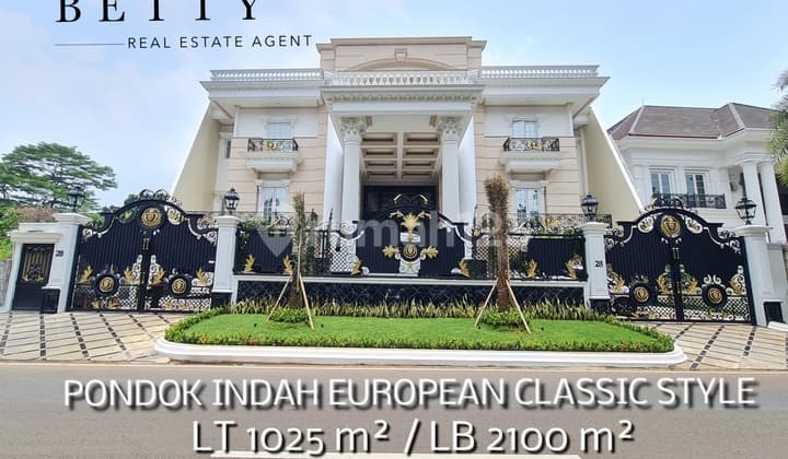 Rumah di Pondok Indah Mewah European Classic Style