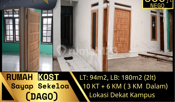Rumah Kost Daerah Dago !! Cocok Untuk Investasi !!
