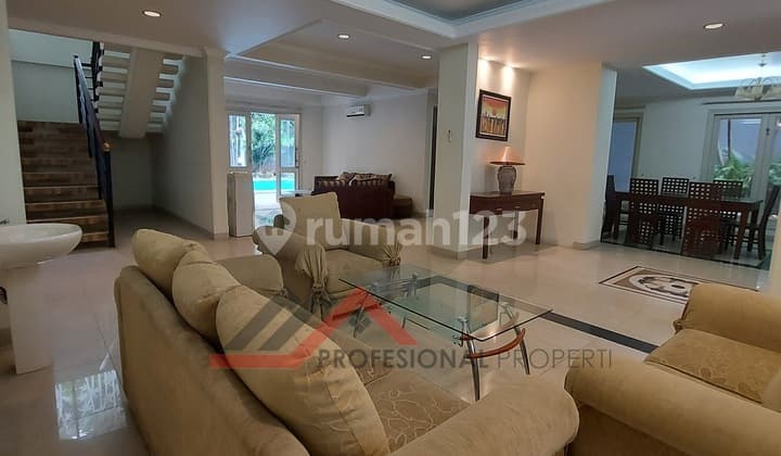 Rumah Full furnished dalam townhouse harga menarik Ampera Kemang