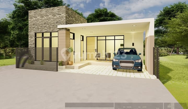 Rumah 100% baru dibangun.