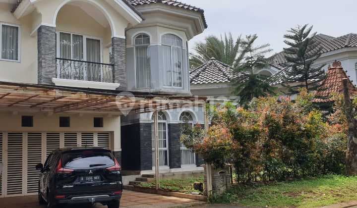 House For Sale Big and Spacious House Semi Furnished depan taman di BSD City