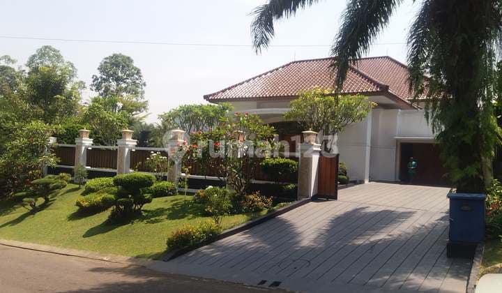 Rumah Sultan View Lapangan Golf Mewah Bagus Semi Furnished Mediterania 2 Sentul City Bogor