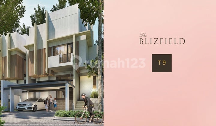 Dijual Rumah Mewah Cluster The Blizfield BSD City Type T9