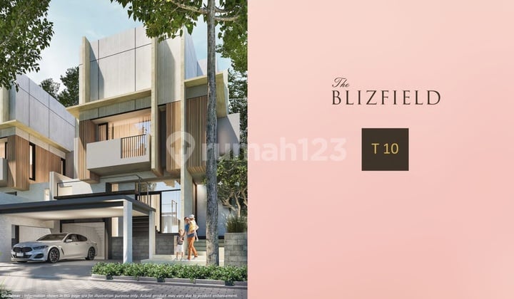 Rumah Design Bagus Mewah Diskon 11,5% Cluster Blizfield Blok B1/1 BSD City
