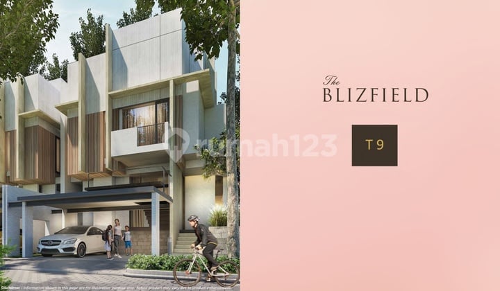 Rumah Mewah 3 Lantai Lebar 9 Luas Tanah 176 Huk Promo Diskon Cluster Blizfield BSD City