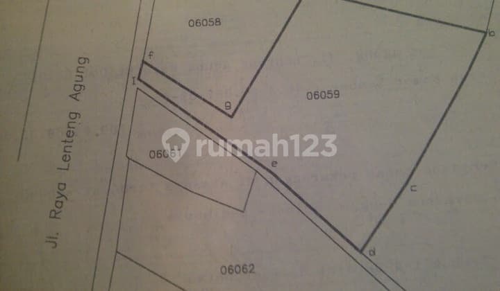 tanah di jalan pasar minggu rare BUCepat